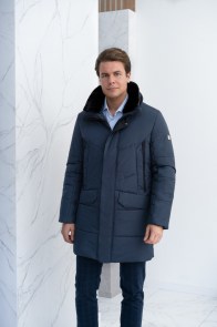 Зимняя куртка Nord Wind 590 - тёмно-синий - с искусственным мехом